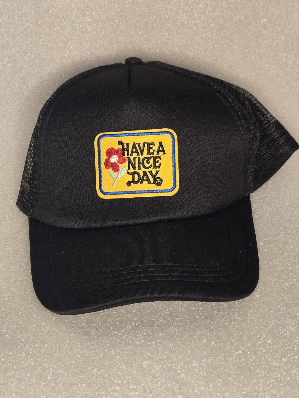 Have A Nice Day Black Unisex Trucker Hat